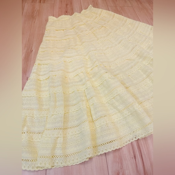 Cotton yellow skirt - Picture 6 of 6